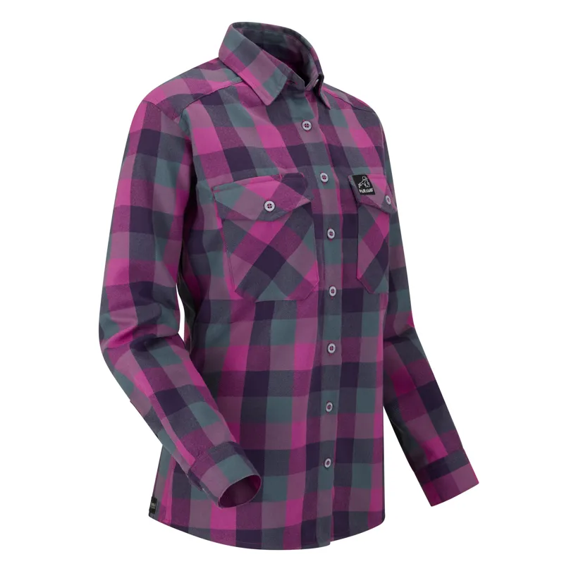 Paramo Katla Shirt Women's in Foxglove Gingham Check-2