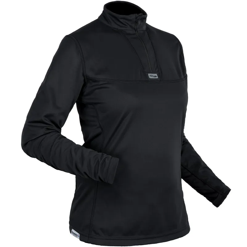 Paramo Cambia Zip Neck Top Women's in Black-1
