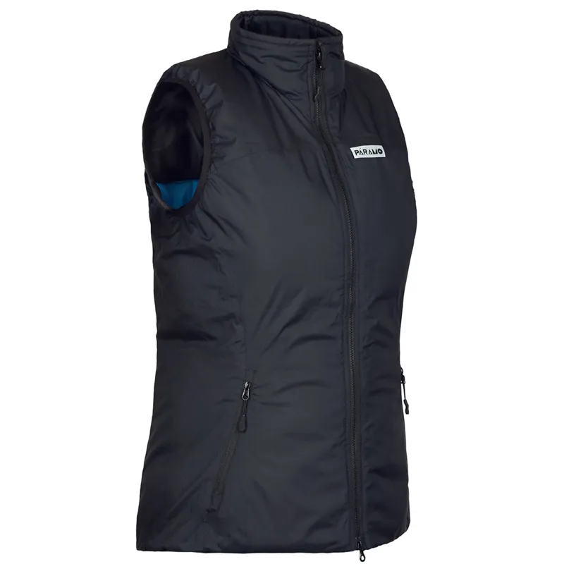 Paramo Torres Medio Gilet Women's in Black/Neon Blue Lining-1