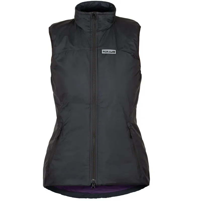 Paramo Torres Medio Gilet Women's in Black/Elderberry Lining