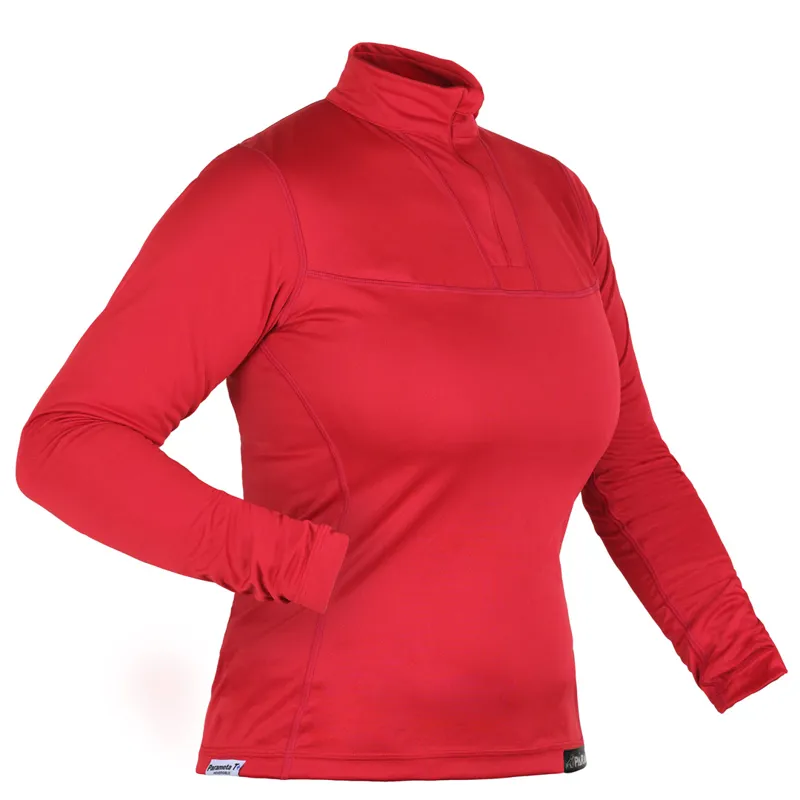 Paramo Cambia Zip Neck Top Women's in Fire-1