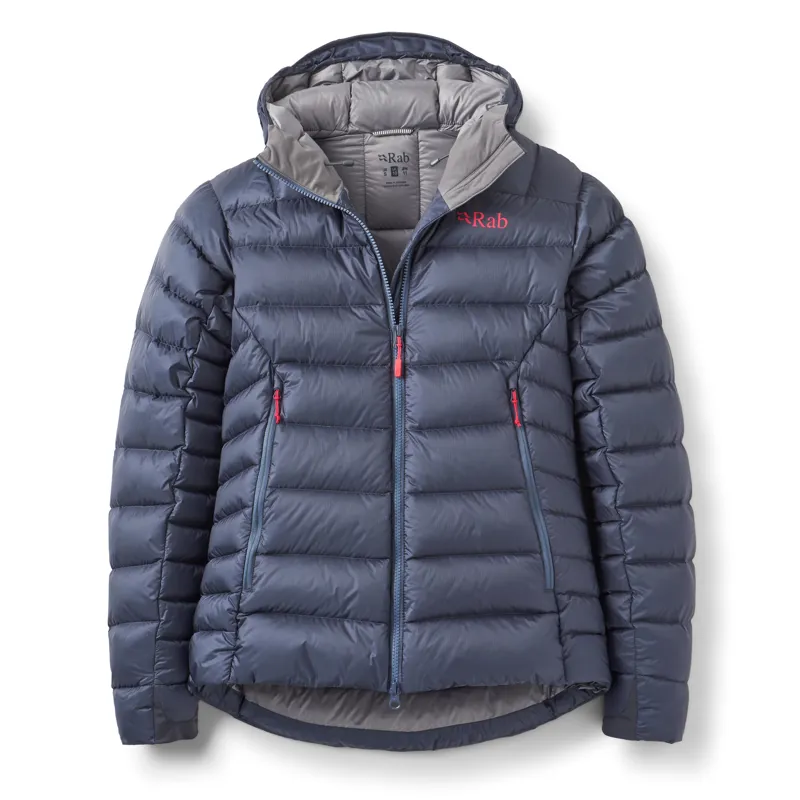 Rab Electron Pro Hooded Down Jacket Women's in Steel