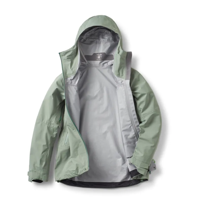 Rab Firewall Mountain Waterproof Jacket Women's in Dark Fig Green-2