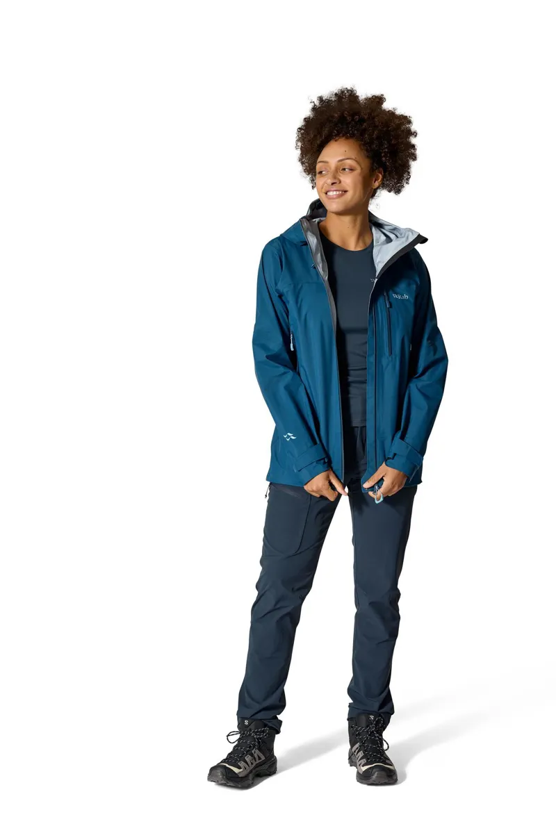 Rab Firewall Mountain Waterproof Jacket Women's in Tempest Blue-3