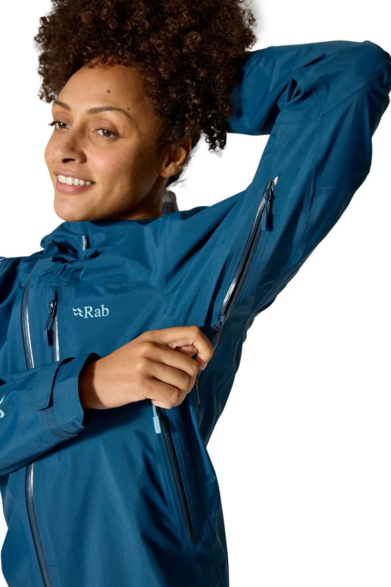 Rab Firewall Mountain Waterproof Jacket Women's in Tempest Blue-7