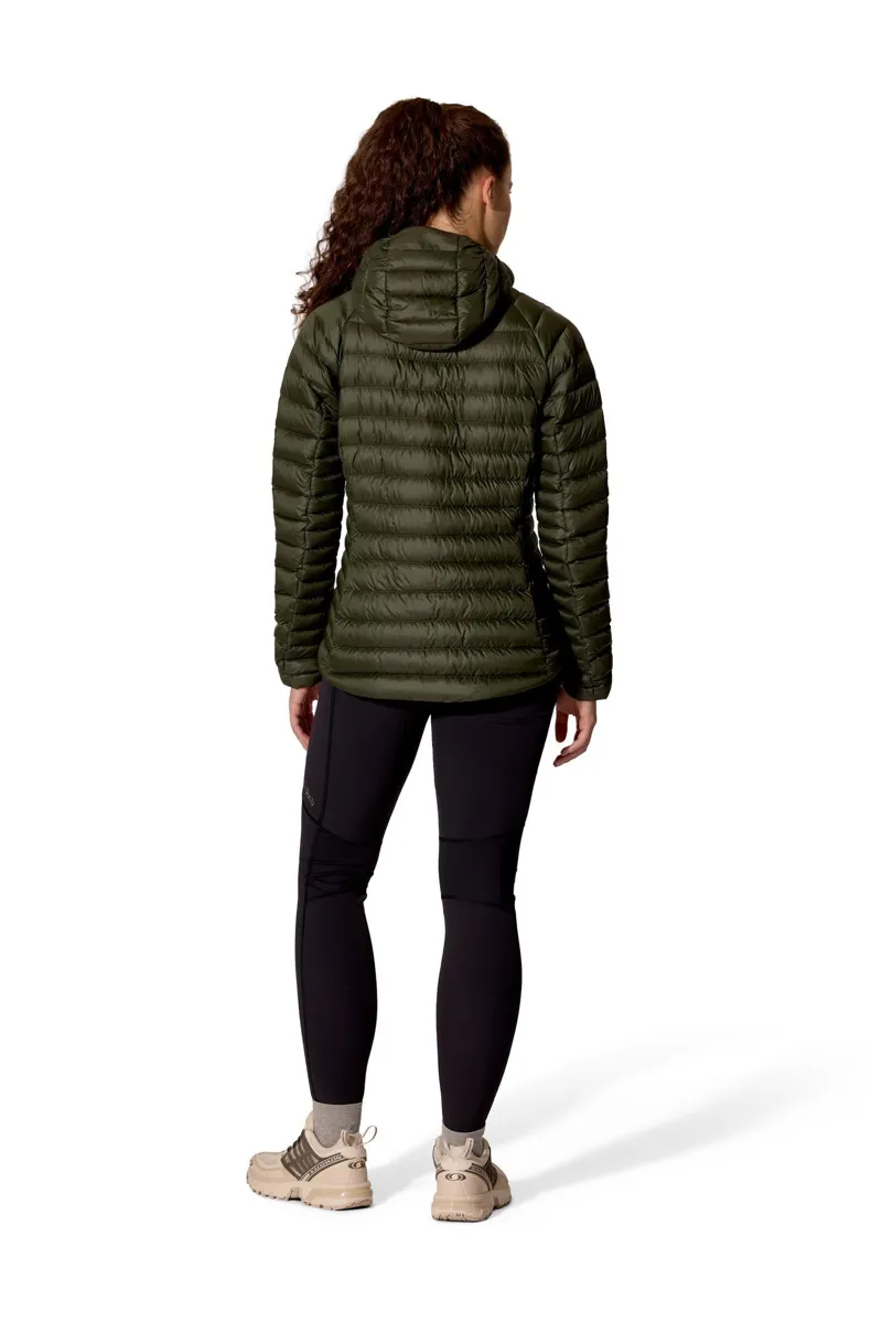 Rab Microlight Alpine Hooded Down Jacket Women's in Army-3