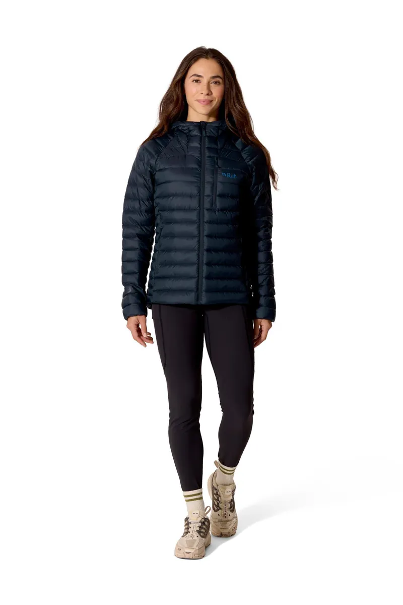 Rab Microlight Alpine Hooded Down Jacket Women's in Galaxy Blue-3