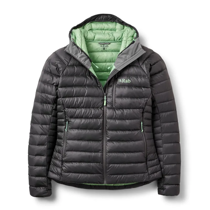 Rab Microlight Alpine Hooded Down Jacket Women's in Graphene