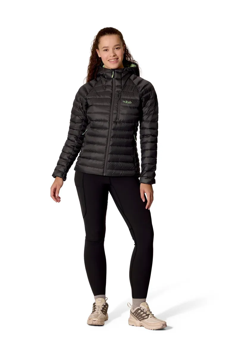 Rab Microlight Alpine Hooded Down Jacket Women's in Graphene-3