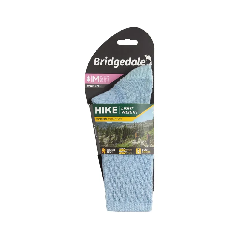 Bridgedale HIKE Lightweight Merino Comfort Boot Women's in Powder-2