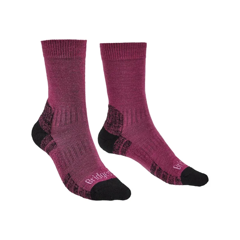 Bridgedale HIKE Lightweight Merino Performance Boot Women's Socks in Berry
