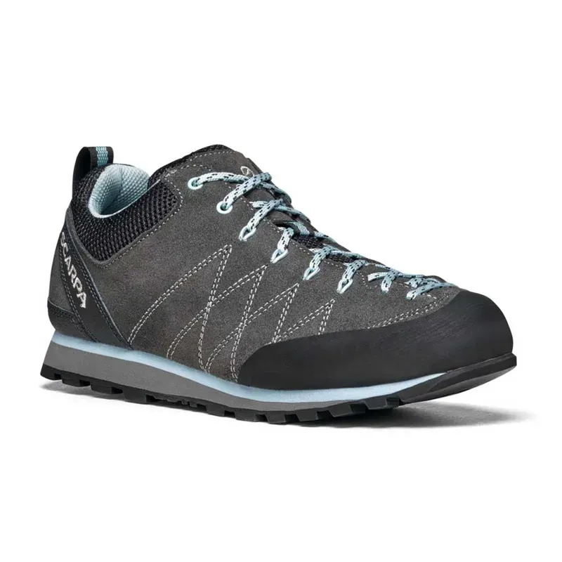 Scarpa Crux Women's Shoe in Shark/Blue Radiance