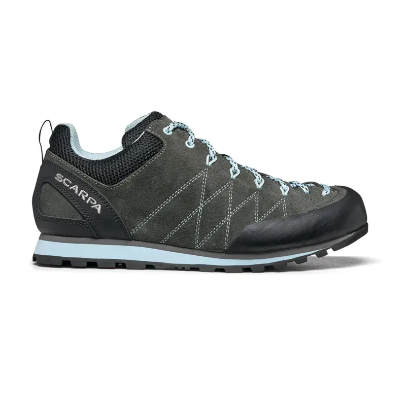 Scarpa Crux Women's Shoe in Shark/Blue Radiance-1