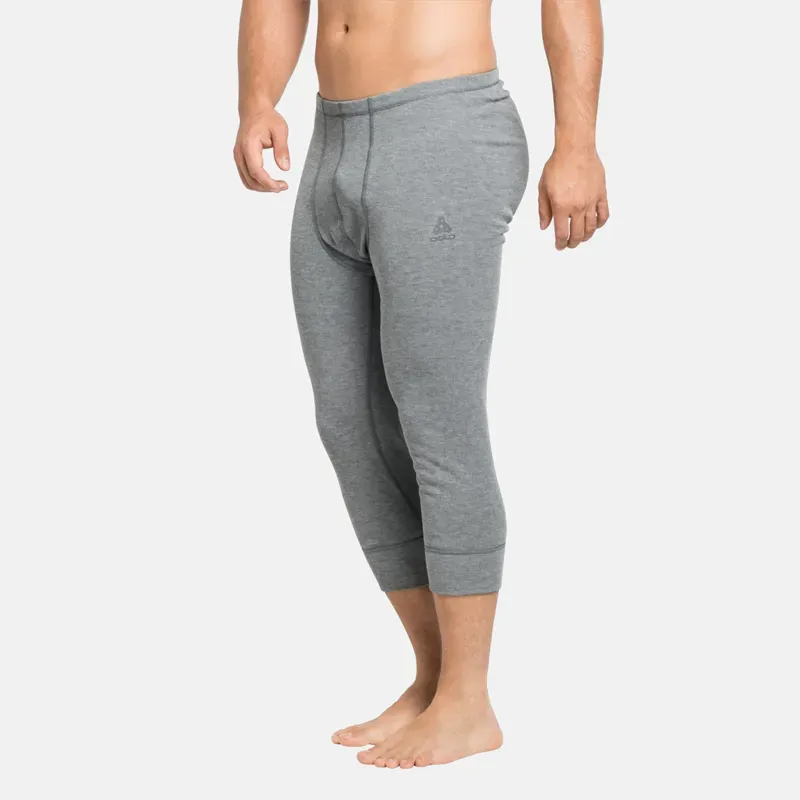 Odlo Active Warm Eco 3/4 Men's Base Layer Pants in Odlo Steel Grey