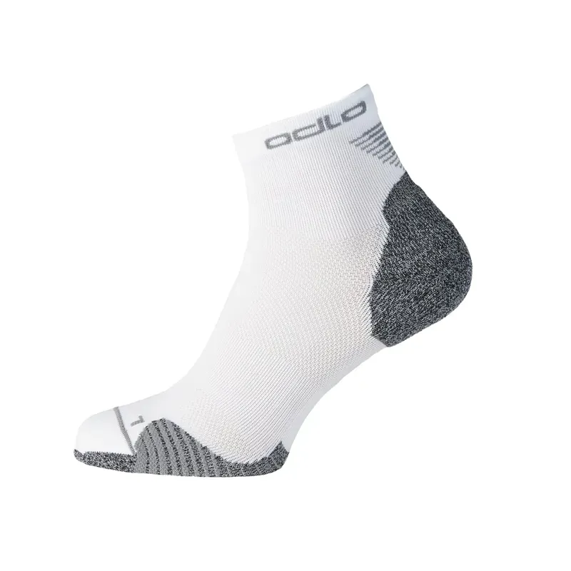 Odlo Ceramicool Running Quarter Socks in White